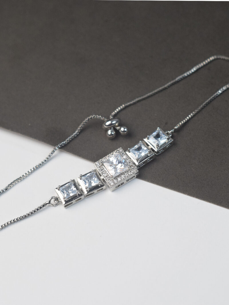 Silver Loop Bracelet - Image 3